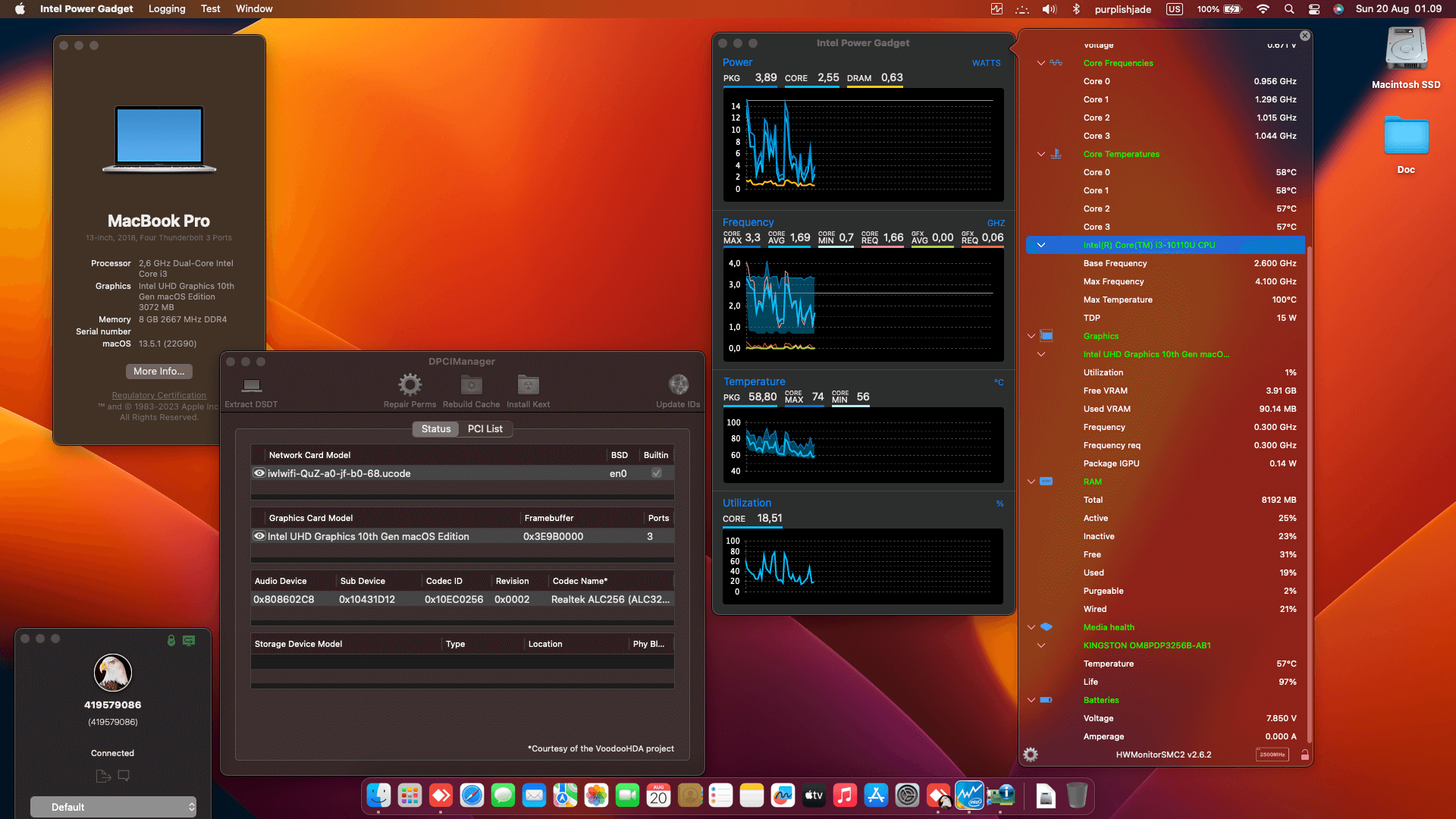 Asus VivoBook X415FAC [CometLake   Intel UHD Graphics 10th Gen + I2C]   OpenCore 1
